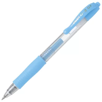   Zseléstoll 0,7mm, nyomógombos Pilot G-2, írásszín pasztellkék