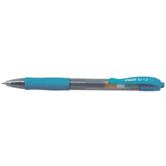   Zseléstoll 0,7mm, nyomógombos Pilot G-2, írásszín égszínkék