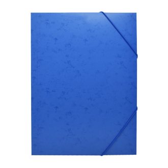   Gumis mappa A4, festett prespán mintás karton Bluering® kék