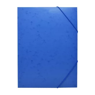  Gumis mappa A4, festett prespán mintás karton Bluering® kék