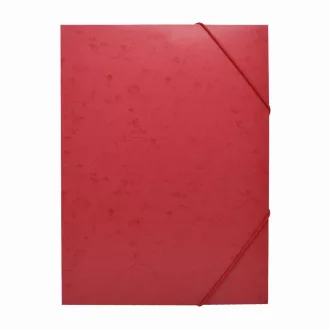   Gumis mappa A4, festett prespán mintás karton Bluering® piros