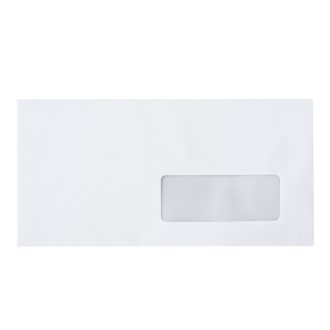   Boríték LC6/5 enyvezett bélésnyomott jobb ablakos 35x90mm 114x229mm J28A20 Bluering® fehér