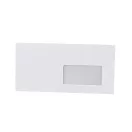 Boríték LA4 enyvezett bélésnyomott jobb ablakos 45x90mm 110 × 220mm J28A20 Bluering® fehér
