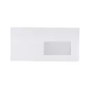 Boríték LA4 enyvezett bélésnyomott jobb ablakos 45x90mm 110 × 220mm J20A15 Bluering® fehér