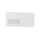 Boríték LA4 szilikonos bélésnyomott bal ablakos 35x90mm 110x220mm B20A20 Bluering® fehér