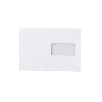   Boríték LC/5 enyvezett bélésnyomott jobb ablakos külső füles 45x90mm 162x229mm J20A60 Bluering® fehér