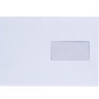   Boríték LC/5 szilikonos bélésnyomott bal ablakos 35x90mm 162x229mm B20A20 Bluering® fehér