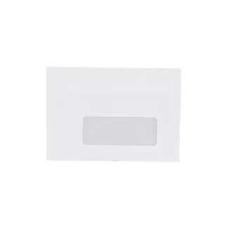   Boríték LC/6 öntapadó bélésnyomott jobb ablakos 35x90mm 114x162mm J28A20 Bluering® fehér