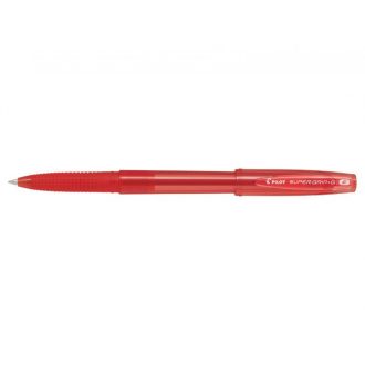   Golyóstoll 0,7 kupakos F Super Grip G Pilot, írásszín piros