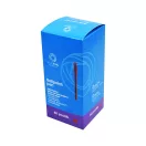 Golyóstoll 0,5mm eldobható kupakos kerek test bordázott fogórész Bluering® , írásszín piros