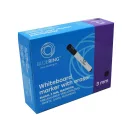 Táblamarker 3mm, mágneses, táblatörlővel multifunkciós Bluering® fekete