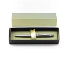 Golyóstoll 0,8mm, fém, rozsdamentes acél test, díszdobozban Bluering® Metal, írásszín kék