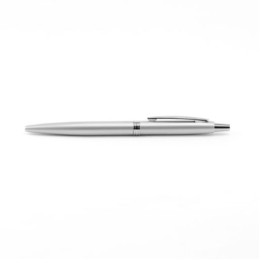 Golyóstoll 0,8mm, fém, rozsdamentes acél test, díszdobozban Bluering® Metal, írásszín kék