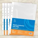 Genotherm lefűzhető, A4, 100 micron narancsos oldalt füles Bluering® 10 db/csomag,