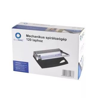   Spirálozógép, műanyag spirálkötéshez, 120lap lyukasztás 8lap Bluering® COMBINDER 120