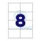 Etikett címke, 105x70mm, 100 lap, 8 címke/lap Bluering®