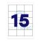 Etikett címke, 70x50,8mm, 100 lap, 15 címke/lap Bluering®