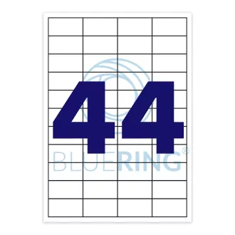   Etikett címke, 48,5x25,4mm, 100 lap, 44 címke/lap Bluering®