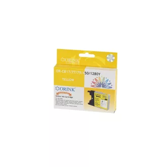 Brother LC12/LC1220/LC1240/LC1280XL tintapatron yellow ORINK