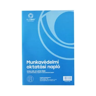   Munkavédelmi oktatási napló 24lapos A4, álló B.VALL.349 Bluering®