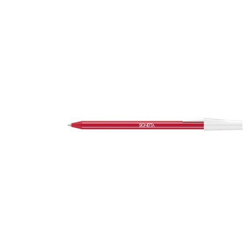Golyóstoll 0,7mm, kupakos, Ico Signetta, írásszín piros