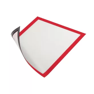   Infókeret A4, 5 db/csomag, Durable Duraframe® Magnetic piros