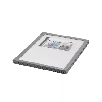   Infókeret A4, XXL csomag, 10 db/doboz, Durable Duraframe® ezüst