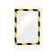 Infókeret A4, öntapadó mágneses záródás 2 db/csomag, Durable Duraframe® Security, sárga/fekete