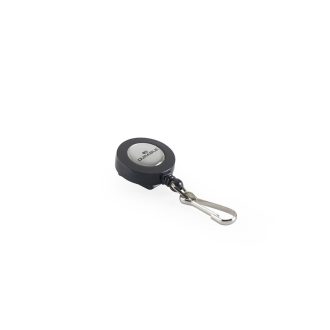   Névjegykitűzőhöz karabíneres tartó kihúzható kerek fekete Durable 8221/58