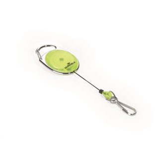   Névjegykártyatartó kihúzható karabineres, Durable with Snap Hook sárga