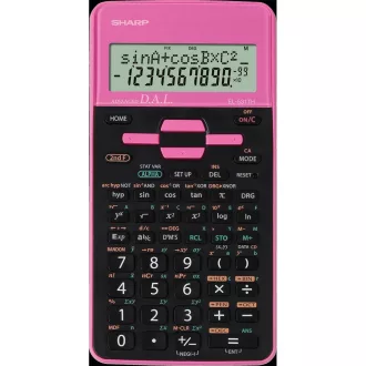   Számológép tudományos 273 funkciós 2 soros Sharp EL-531THB-PK rózsaszín