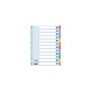 Elválasztólap, színes karton 12 részes Esselte