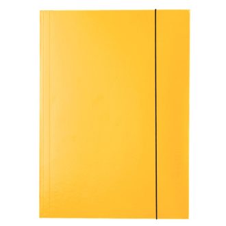 Gumis mappa A4, karton 15mm, Esselte Economy sárga