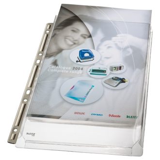   Genotherm lefűzhető, A4, 170 micron Jumbo fém gerinces Leitz