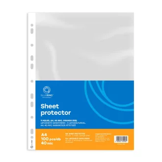   Genotherm lefűzhető, A4, 40 micron narancsos Bluering® 100 db/csomag