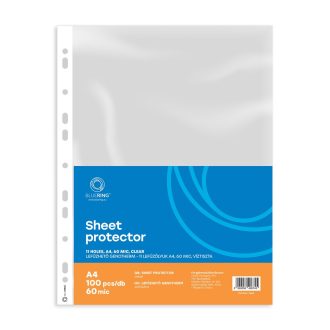   Genotherm lefűzhető, A4, 60 micron víztiszta Bluering® 100 db/csomag,