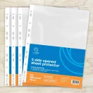 Genotherm lefűzhető, A4, 75 micron narancsos felül és belül nyitott Bluering® 100 db/csomag,