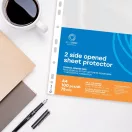 Genotherm lefűzhető, A4, 75 micron narancsos felül és belül nyitott Bluering® 100 db/csomag,