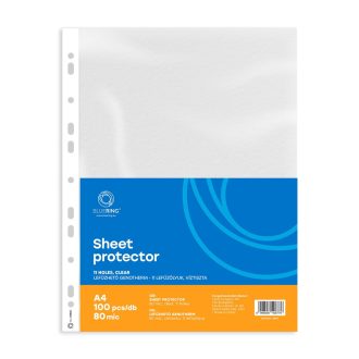   Genotherm lefűzhető, A4, 80 micron víztiszta Bluering® 100 db/csomag,