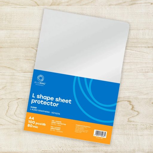 Genotherm 'L' A4, 80 micron víztiszta Bluering® 100 db/csomag,