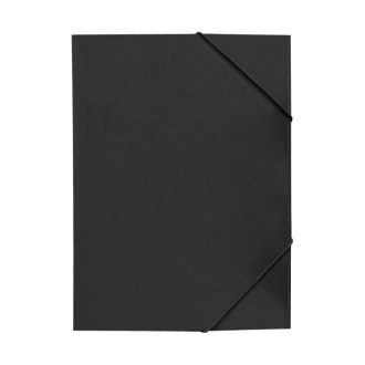   Gumis mappa A4, 300g. karton sarok gumírozással Bluering®, fekete