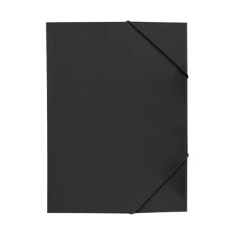  Gumis mappa A4, 350g. karton sarok gumírozással Bluering®, fekete