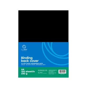   Hátlap, A4, 230 g. bőrhatású 100 db/csomag, Bluering® fekete