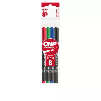   Alkoholos marker készlet, B OHP Ico 10 db/doboz, 4 klf.szín