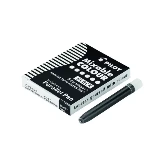   Töltőtoll tintapatron Pilot Parallel Pen 6 db/doboz, fekete