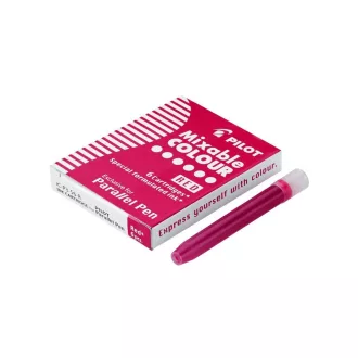 Töltőtoll tintapatron Pilot Parallel Pen 6 db/doboz, piros