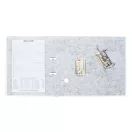 Iratrendező A4, 7,5cm,lapraszerelt, Bluering® Smart fehér