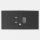 Iratrendező A4, 7,5cm, két oldalt PP borítás,lapraszerelt, Bluering® Premium fekete