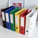 Iratrendező A4, 7,5cm, két oldalt PP borítás,lapraszerelt, Bluering® Premium sárga