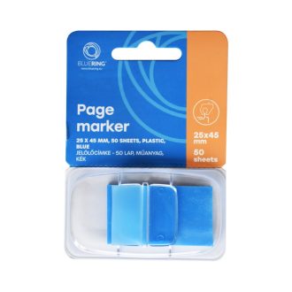   Jelölőcímke 25x45mm, 50lap, műanyag Bluering® világoskék